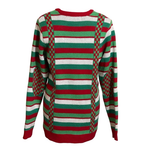 FESTIVE UGLY CHRISTMAS SWEATER TIE & SUSPENDERS SZ SM - Picture 3 of 12